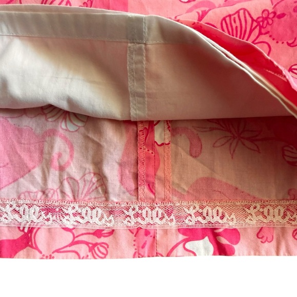 Lilly Pulitzer Vintage White Label Grrranium Panther Lion Cat Pink Dress Sz 0 XS - Picture 9 of 9
